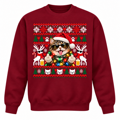 Weihnachts-Katze Sweatshirt