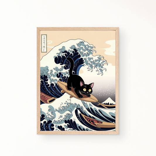 Die große Welle Poster 3:4 - Ungerahmt