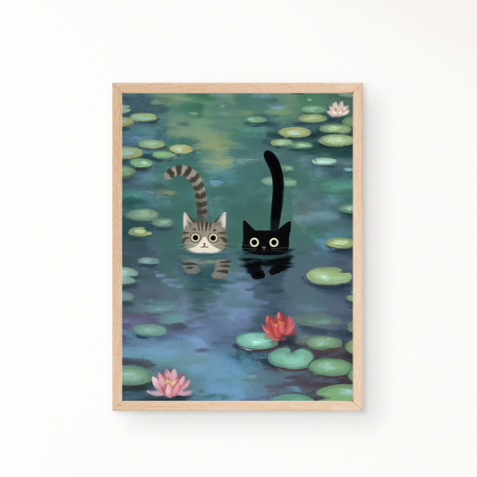 Seerosen Monet Poster 3:4 - Ungerahmt