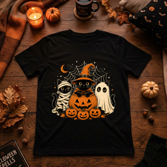 Halloween Cats Basic Shirt Unisex