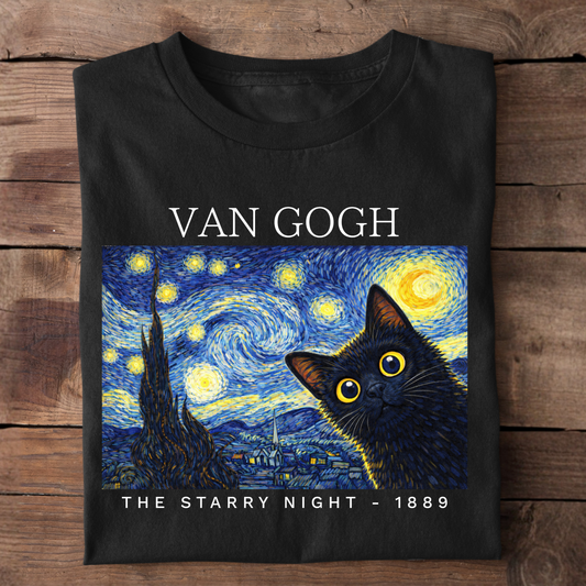 The Starry Night Van Gogh Basic Shirt Unisex
