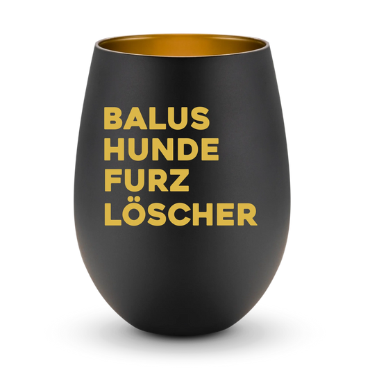 Hundefurzlöscher mit Haustier Name-Windlicht