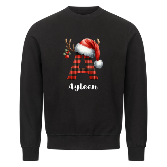 Weihnachten Pullover mit Name und Buchstabe