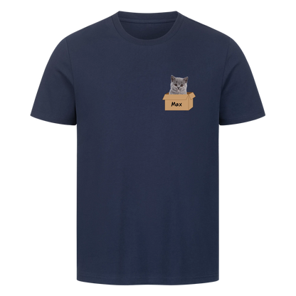 Katze im Karton-Basic Shirt