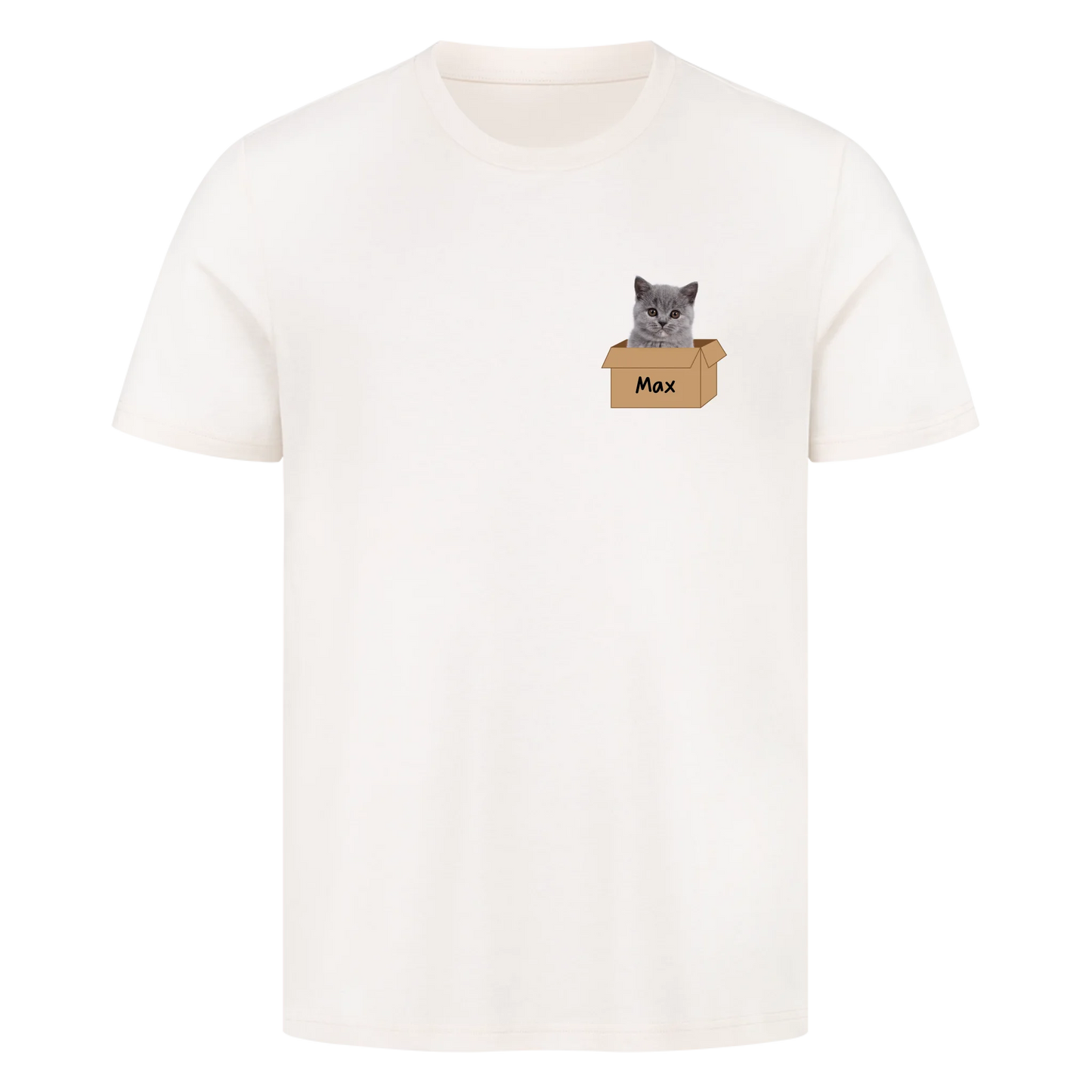 Katze im Karton-Basic Shirt
