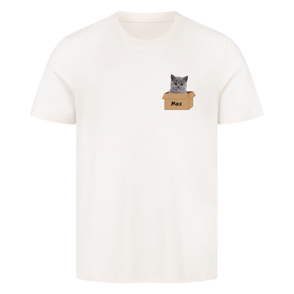 Katze im Karton-Basic Shirt
