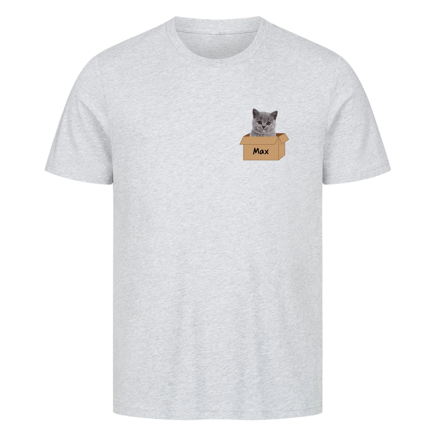 Katze im Karton-Basic Shirt
