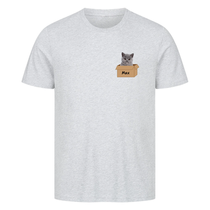 Katze im Karton-Basic Shirt