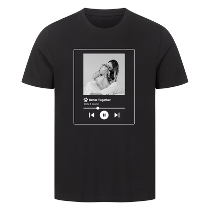 Personalisierter Song mit Bild und Name-Premium Unisex T-shirt