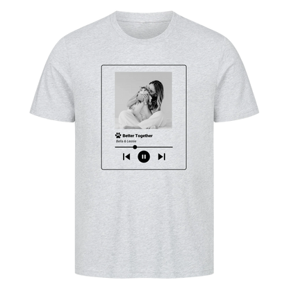 Personalisierter Song mit Bild und Name-Premium Unisex T-shirt