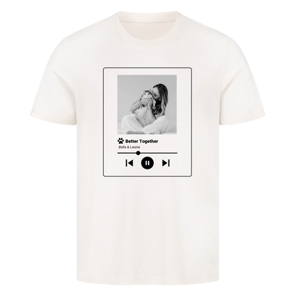 Personalisierter Song mit Bild und Name-Premium Unisex T-shirt