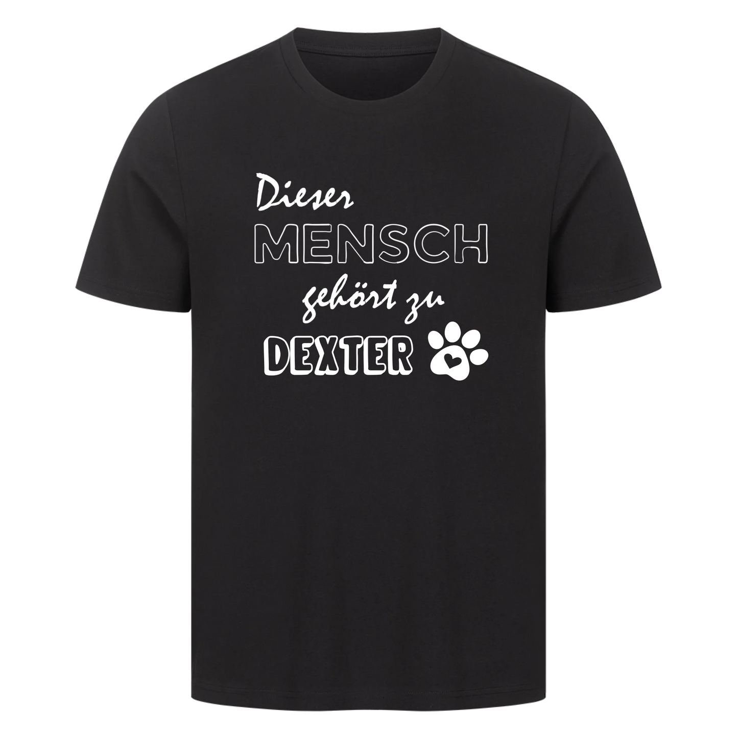 Dieser Mensch gehört zu seinem Haustier-Personalisiert mit Name- Premium T-Shirt