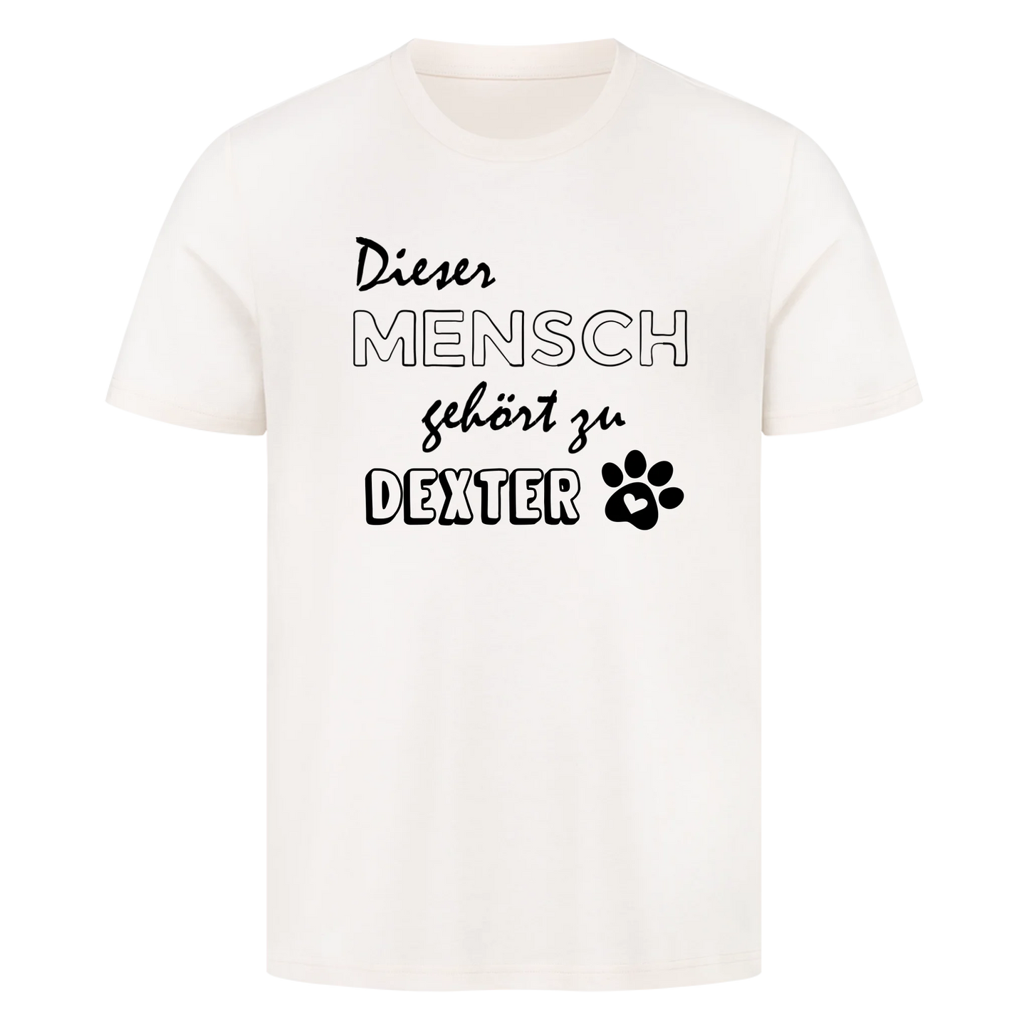 Dieser Mensch gehört zu seinem Haustier-Personalisiert mit Name- Premium T-Shirt