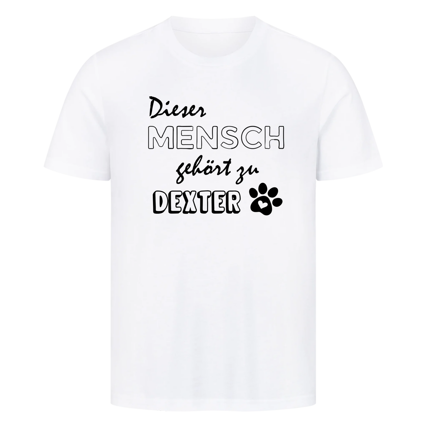 Dieser Mensch gehört zu seinem Haustier-Personalisiert mit Name- Premium T-Shirt