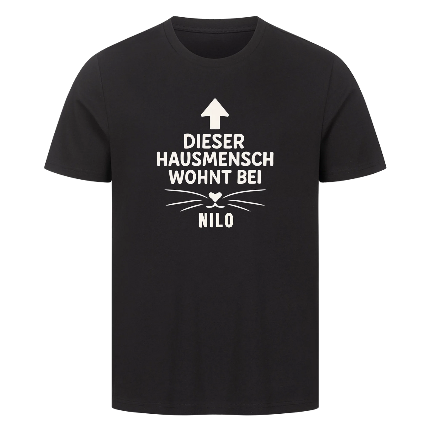 Dieser Hausmensch wohnt bei seiner Katze-Personalisiert mit Name-Premium Shirt