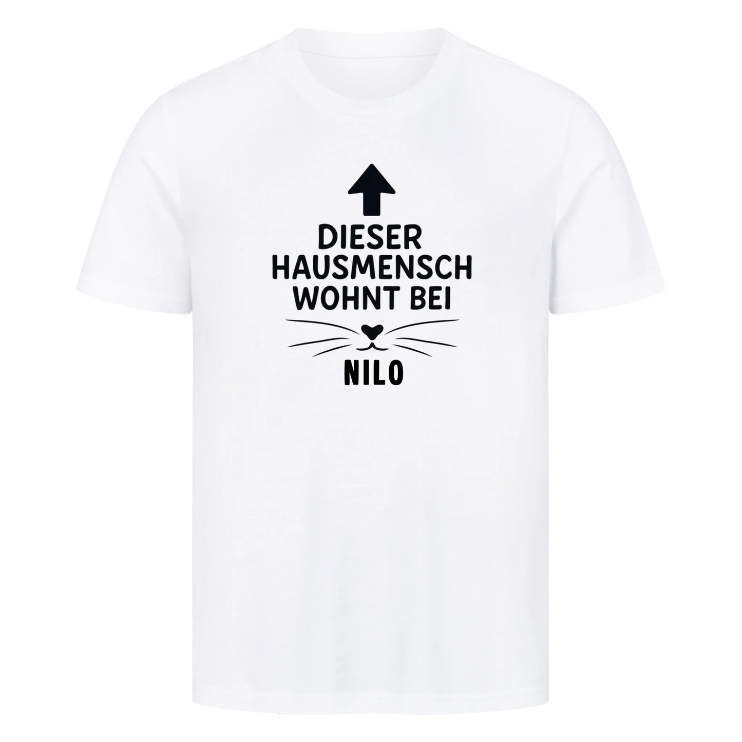 Dieser Hausmensch wohnt bei seiner Katze-Personalisiert mit Name-Premium Shirt