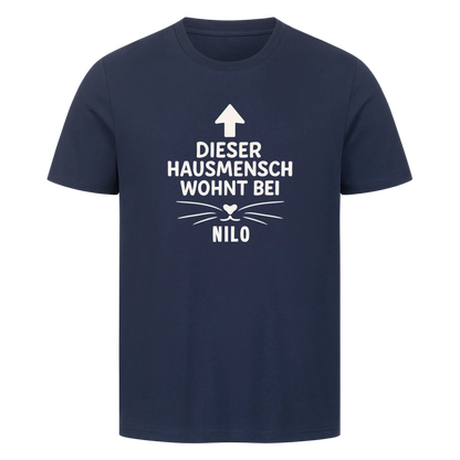 Dieser Hausmensch wohnt bei seiner Katze-Personalisiert mit Name-Premium Shirt