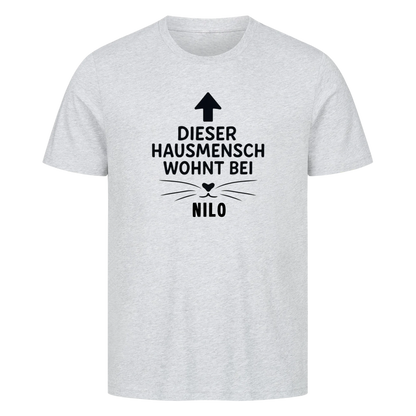 Dieser Hausmensch wohnt bei seiner Katze-Personalisiert mit Name-Premium Shirt