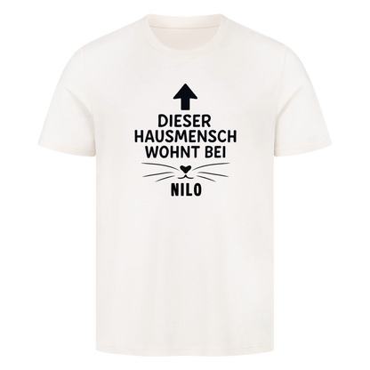 Dieser Hausmensch wohnt bei seiner Katze-Personalisiert mit Name-Premium Shirt