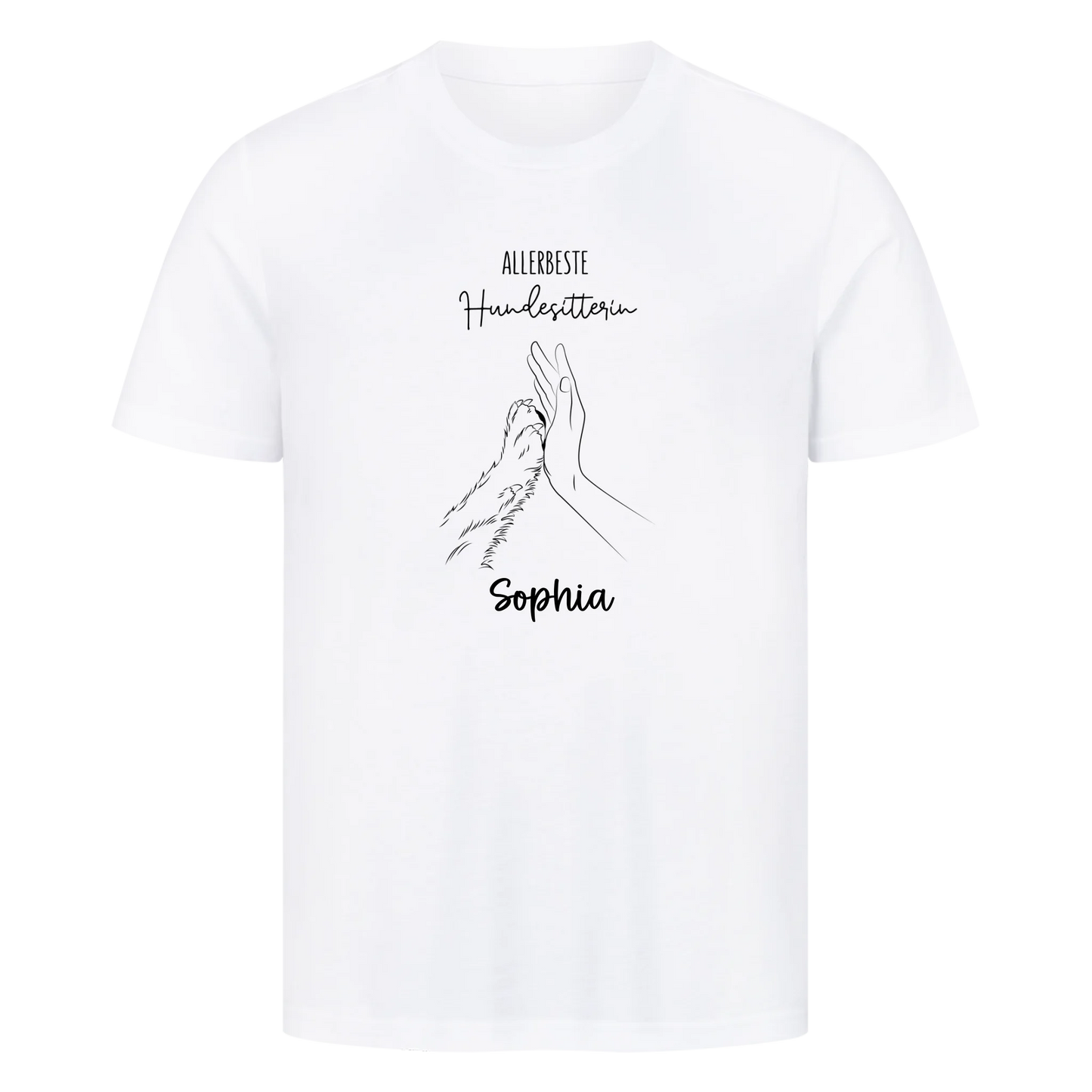 Personalisiertes Hundesitterin Shirt mit Name-Premium T-Shirt