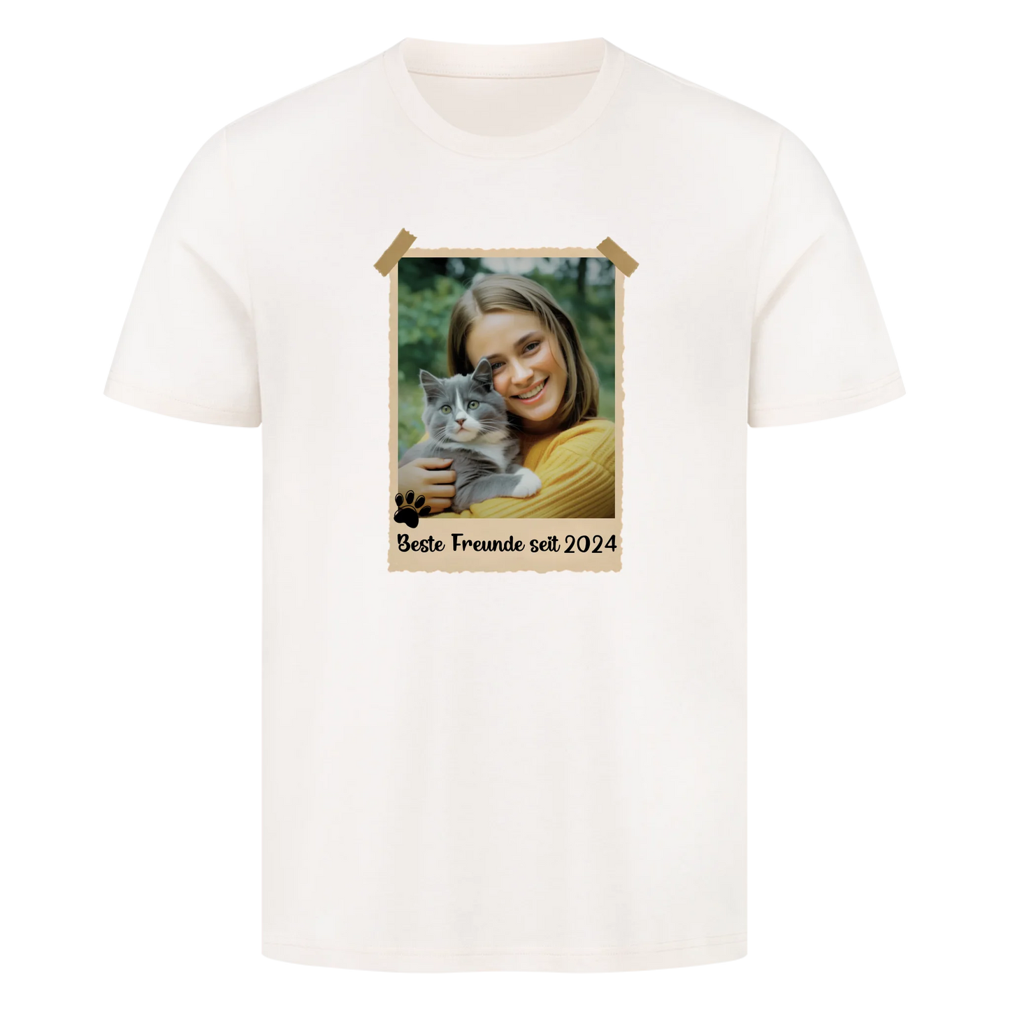 Polaroid Bild mit personalisiertes Foto und Jahr - Premium T-Shirt