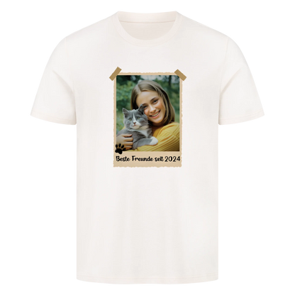 Polaroid Bild mit personalisiertes Foto und Jahr - Premium T-Shirt