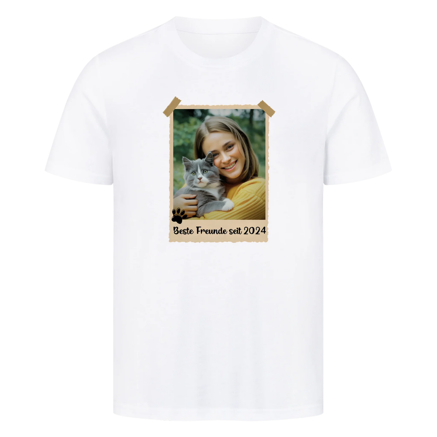 Polaroid Bild mit personalisiertes Foto und Jahr - Premium T-Shirt