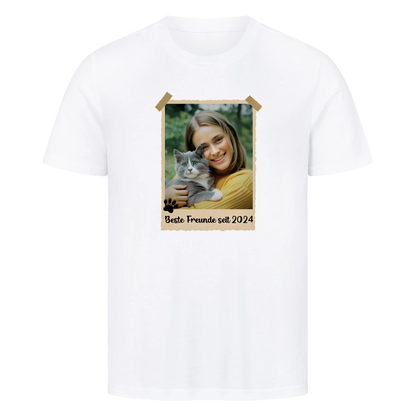 Polaroid Bild mit personalisiertes Foto und Jahr - Premium T-Shirt