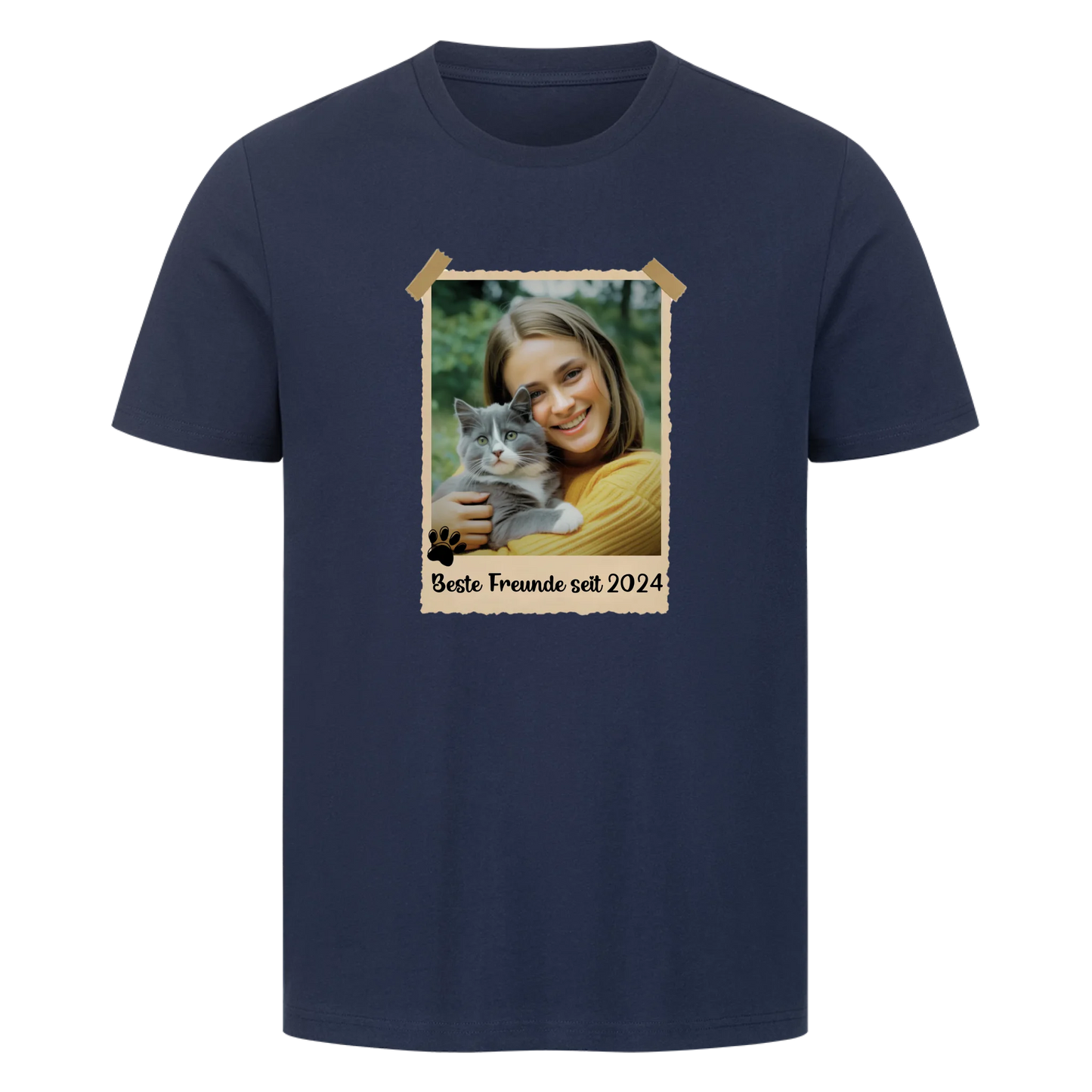 Polaroid Bild mit personalisiertes Foto und Jahr - Premium T-Shirt
