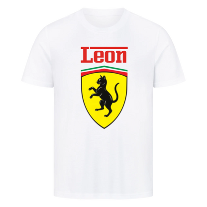 Personalisiertes Logo mit Katze - Premium Unisex T-Shirt