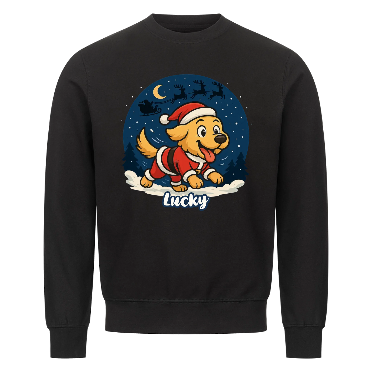 Weihnachtshund Sweatshirt - Personalisiert