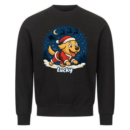 Weihnachtshund Sweatshirt - Personalisiert