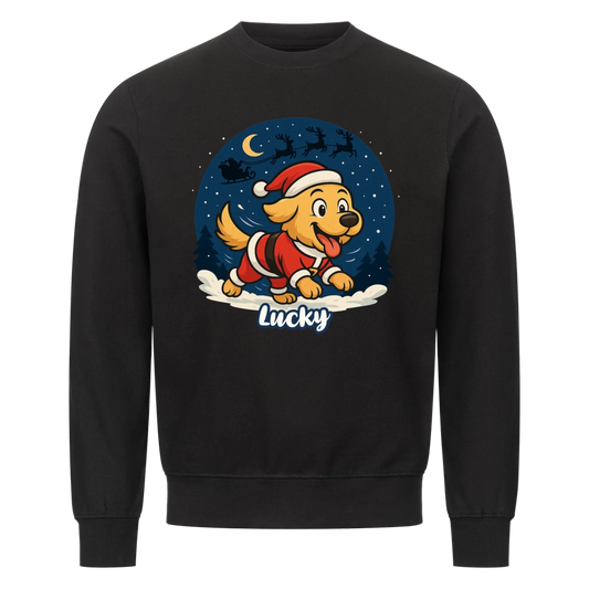 Weihnachtshund Sweatshirt - Personalisiert