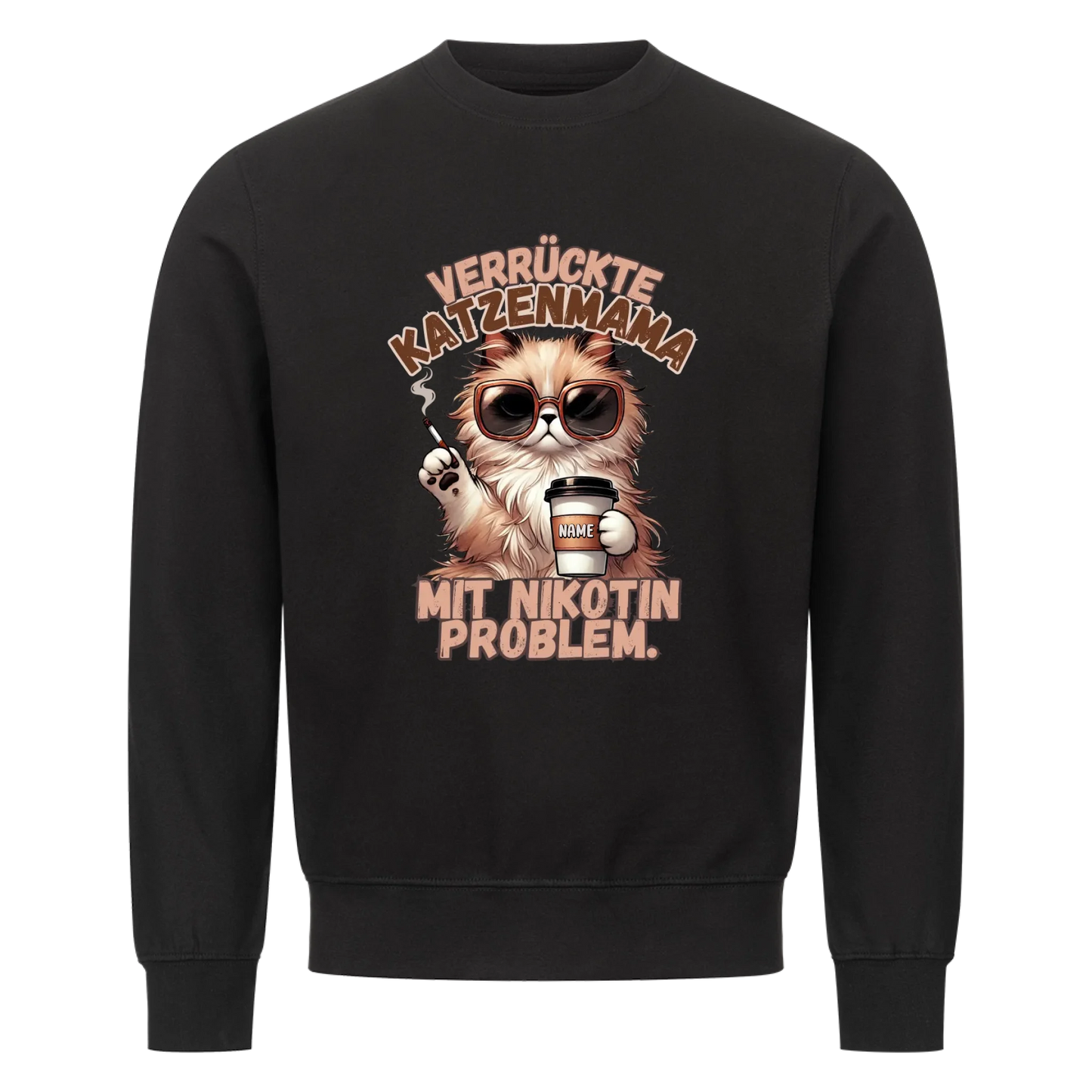 Verrückte Katzenmama Pullover