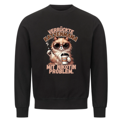 Verrückte Katzenmama Pullover