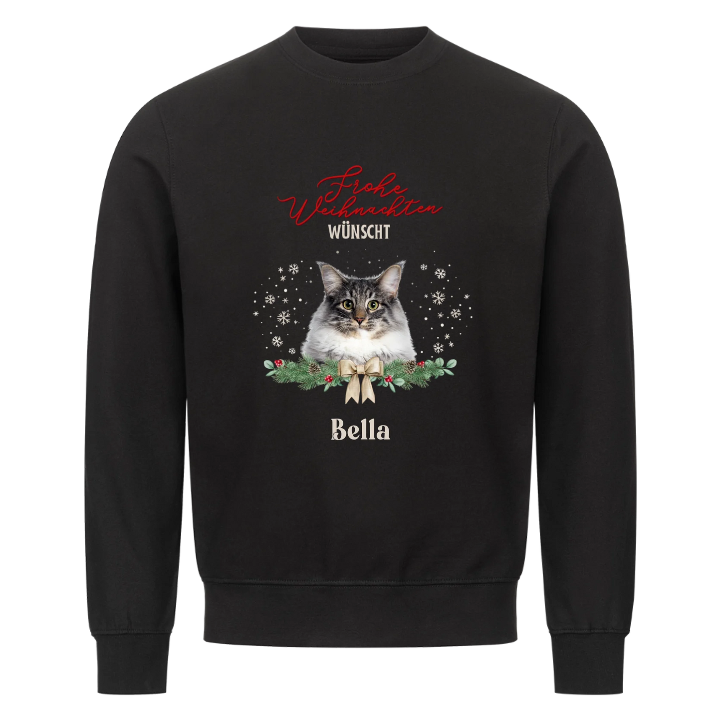Personalisierter Pullover Frohe Weihnachten