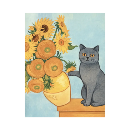 SUNFLOWER Van Gogh Personalisiertes Poster Ungerahmt