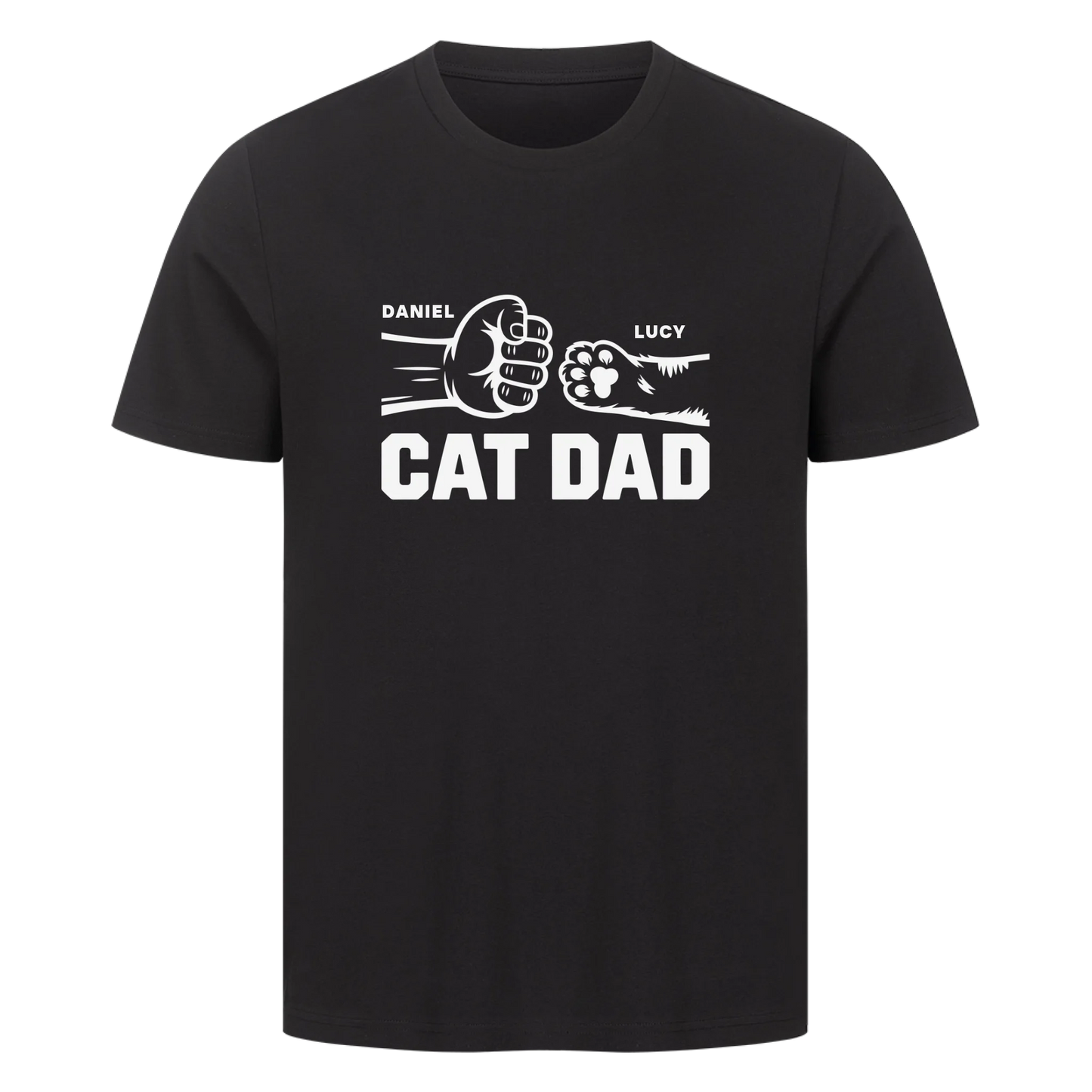Cat Dad Personalisiertes T-Shirt