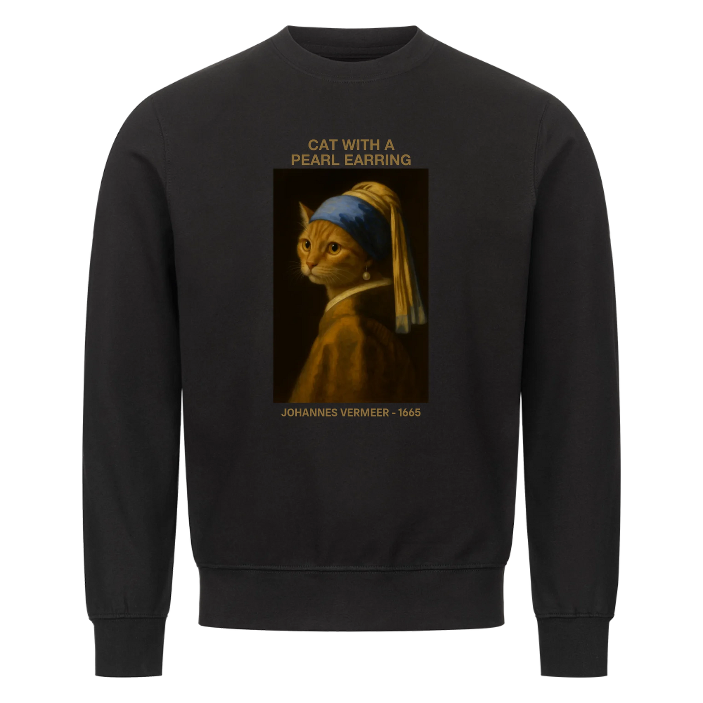 Cat With A Pearl Earring Personalized Sweatshirt
