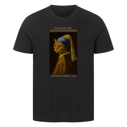 Cat with pearl earring - Personalized T-shirt
