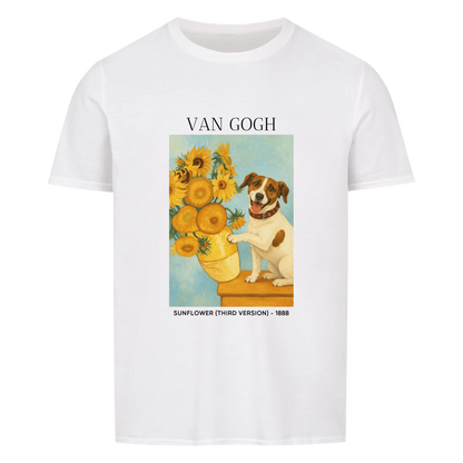 Van Gogh Sunflowers Dog Personalized T-Shirt