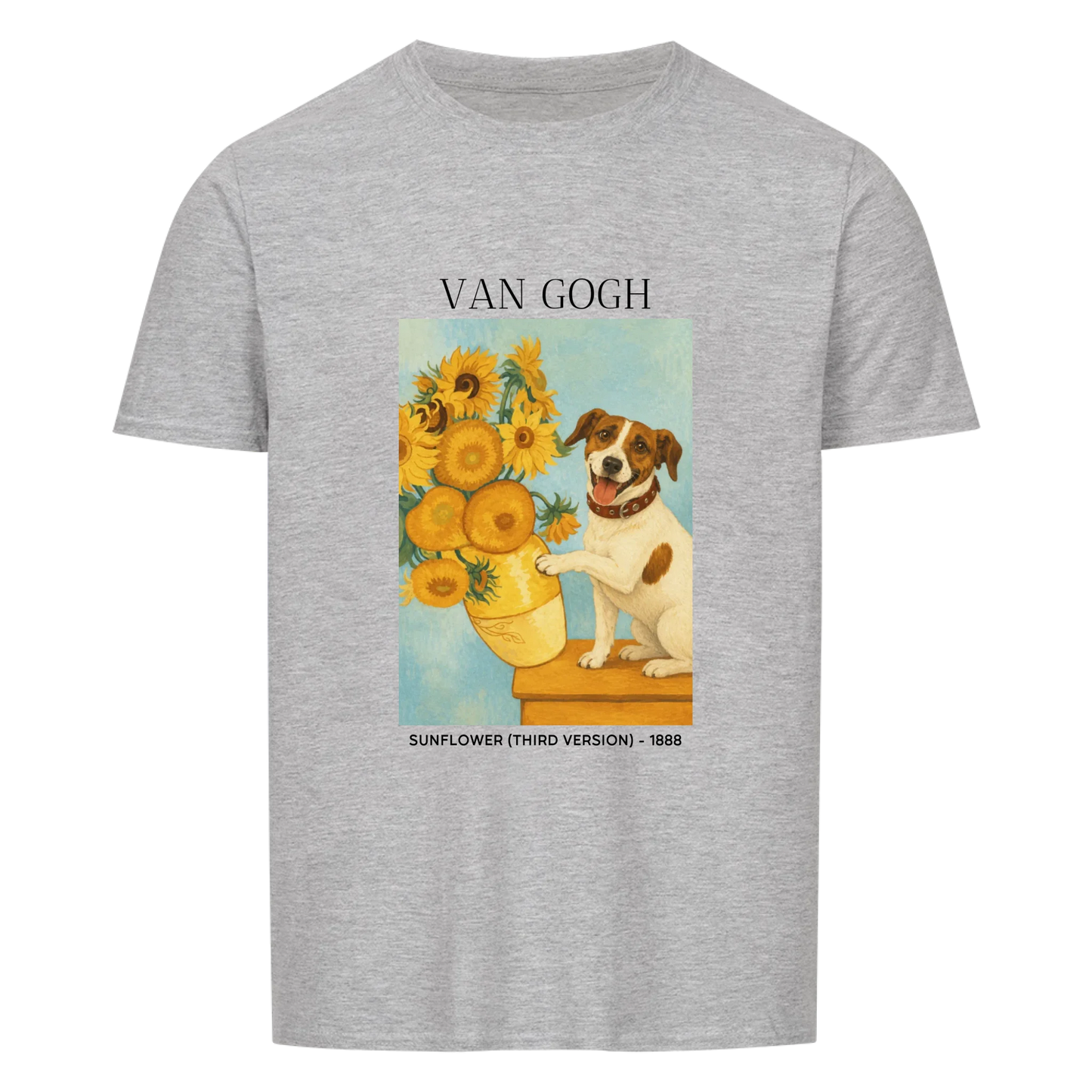 Van Gogh Sunflowers Dog Personalized T-Shirt