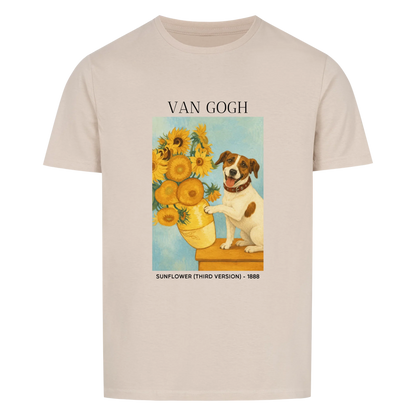 Van Gogh Sunflowers Dog Personalized T-Shirt