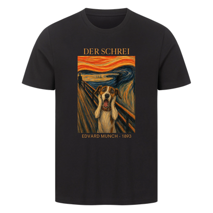 Der Schrei Hund Personalisiertes T-Shirt