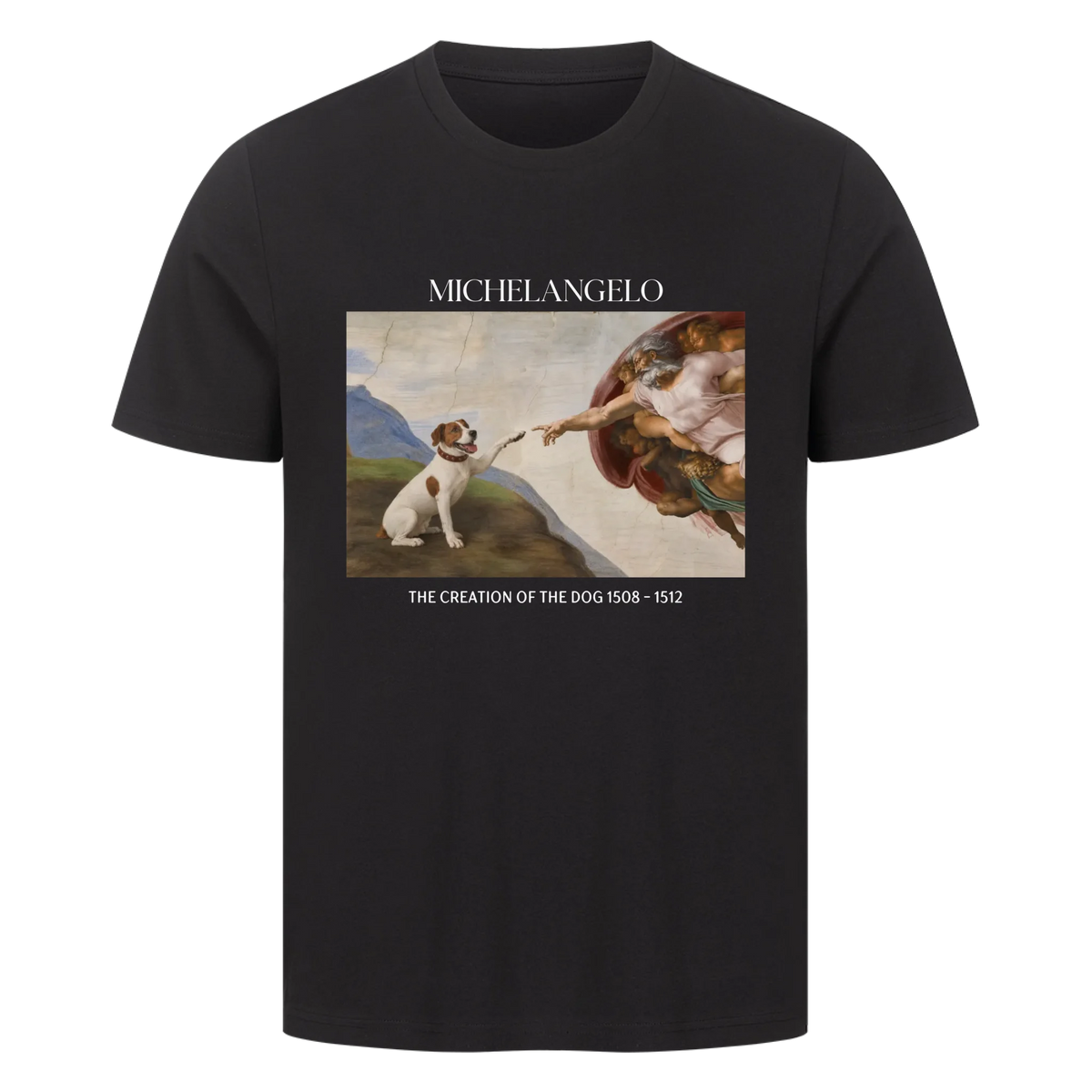 Michelangelo die Erschaffung 
des Hundes personalisiert