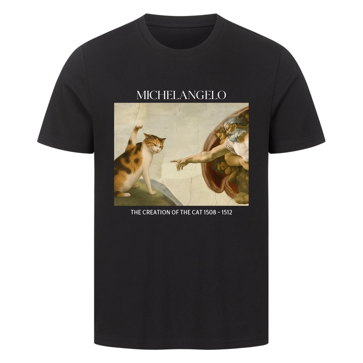 Michelangelo mit Katze Personalisiert