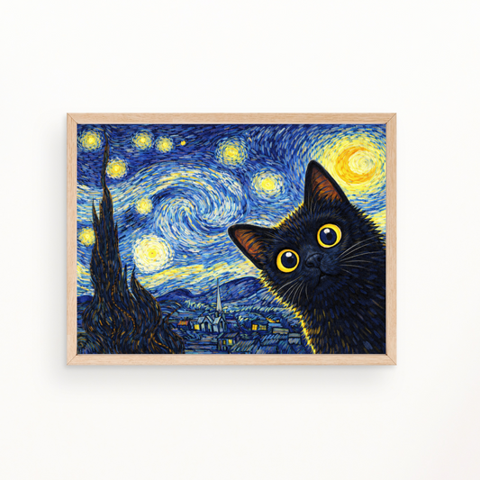 Starry Night Poster 3:4 Unframed