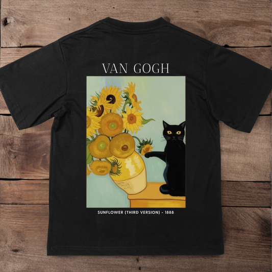Van Gogh Sunflower T-Shirt (Backprint)