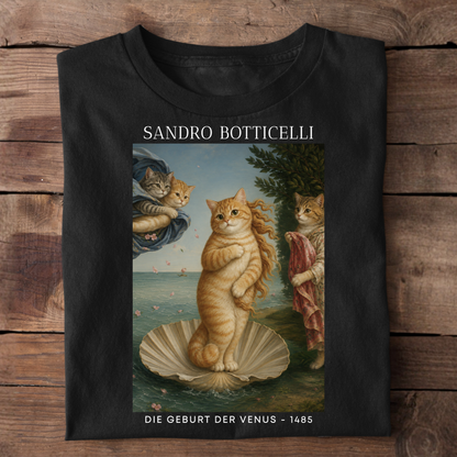 Die Geburt der Venus Katze Premium T-Shirt
