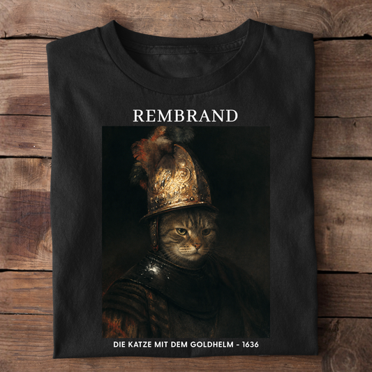 Die Katze mit dem Goldhelm Premium T-Shirt